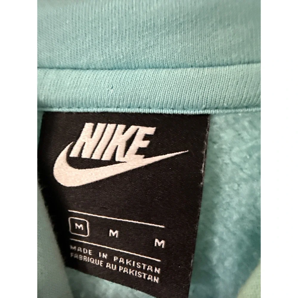 Nike Sportswear Club‎ Fleece Hoodie Light Blue Aqua Mens Medium